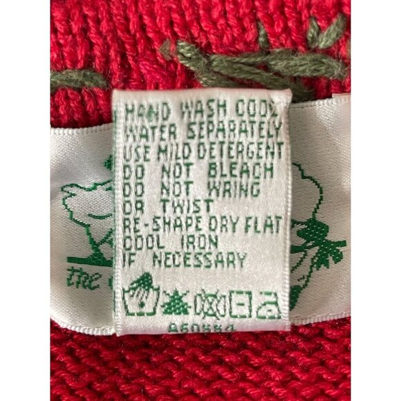 Vintage Quacker Factory Christmas Cardigan Sweater Santa Claus Size Small/Medium - Picture 6 of 7